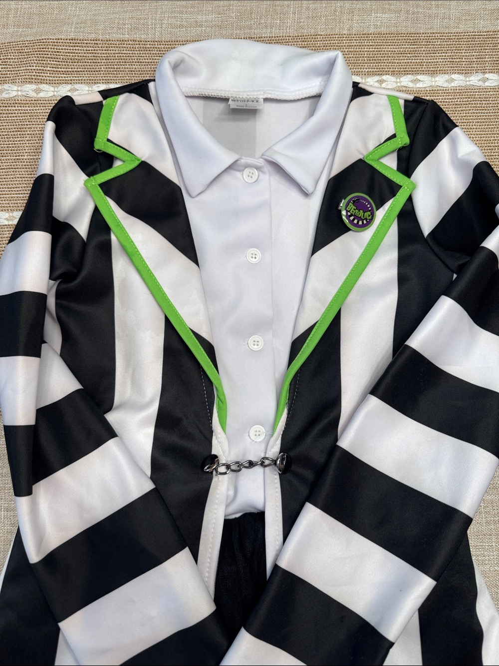 Girls large Betlejuice costume.